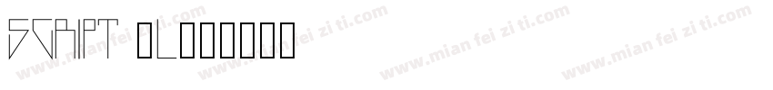 script 6L字体转换